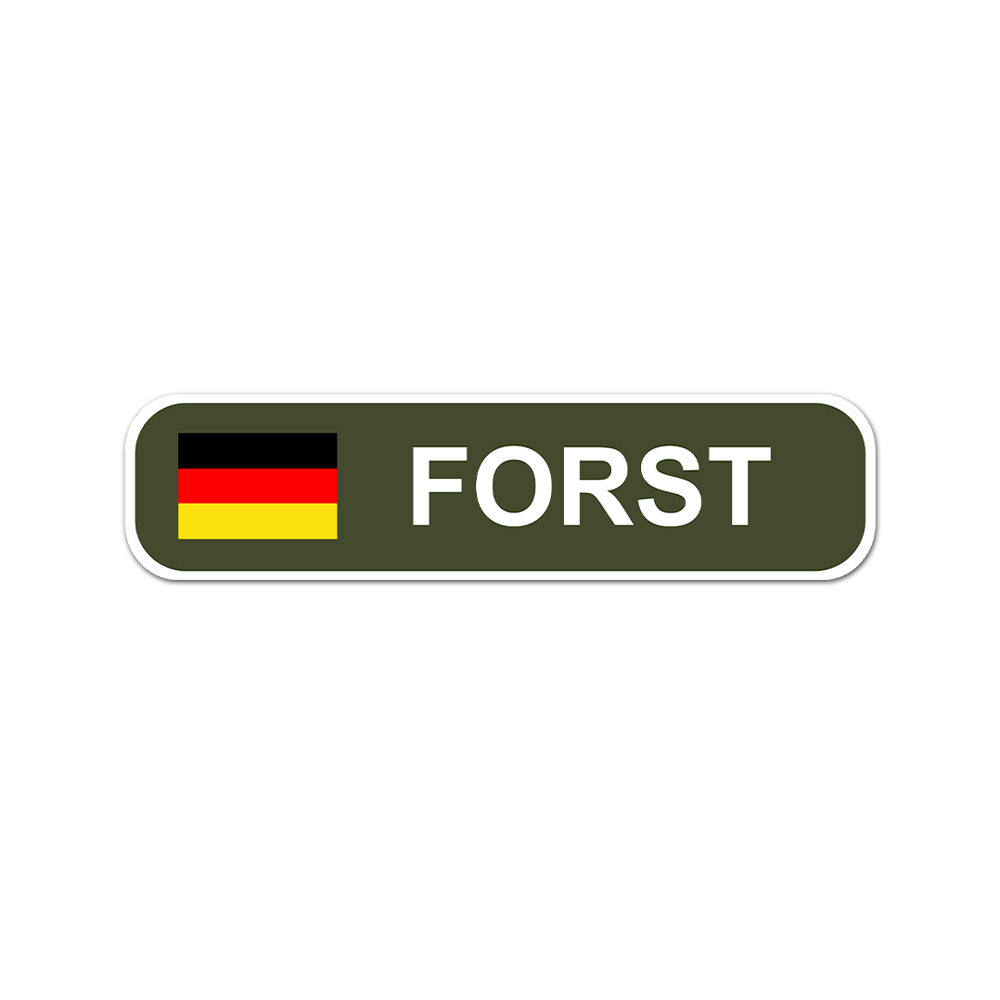 Aufkleber Forst Jagschutz Revier Beschriftung Fahrzeug Jäger Sticker 35x8cmA7085