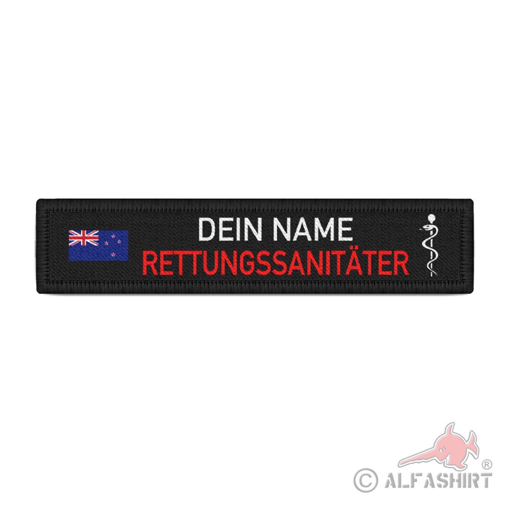 Namenspatch personalisierbar Neuseeland Flagge New Zealand Pazifikstaat #42334