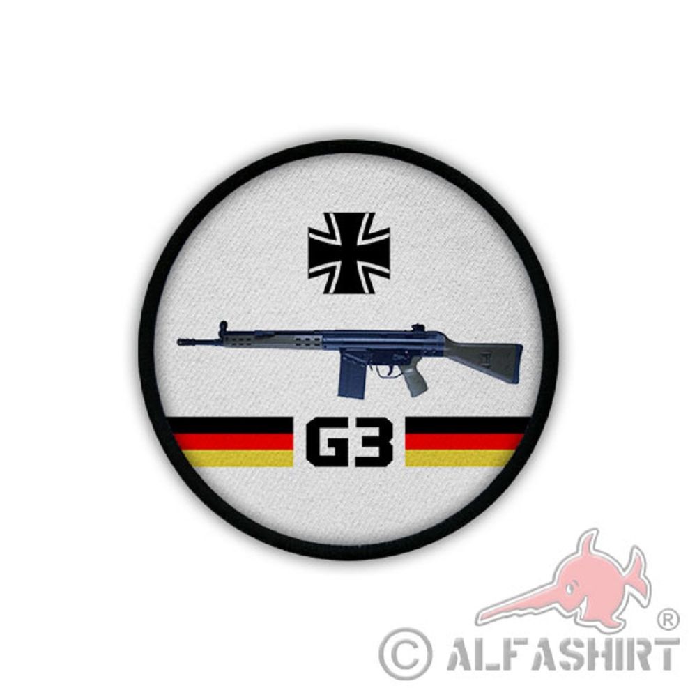 Patch / Aufnäher - G3 Bundeswehr Waffe Sturmgewehr AGA 7,62mm NATO #19557