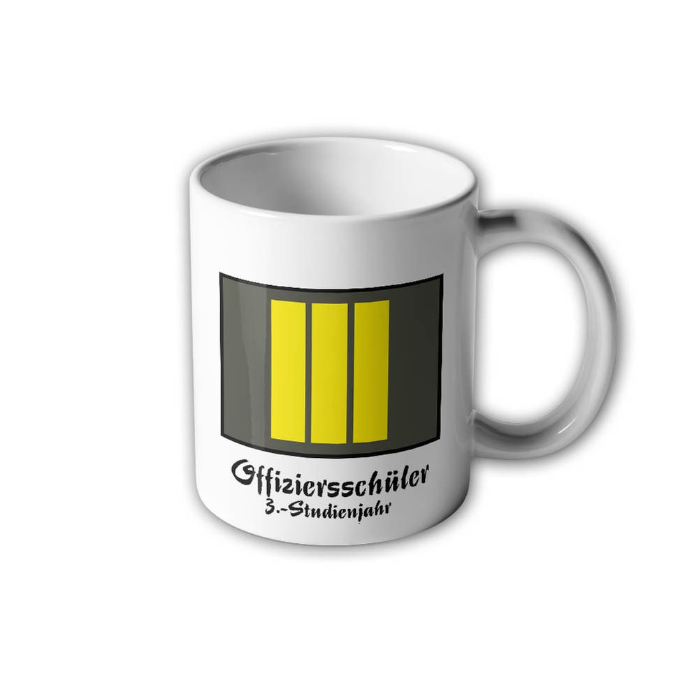 NVA UTV Offiziersschüler 3 Studienjahr Tasse Schüler Dienstgrad DDR #30510
