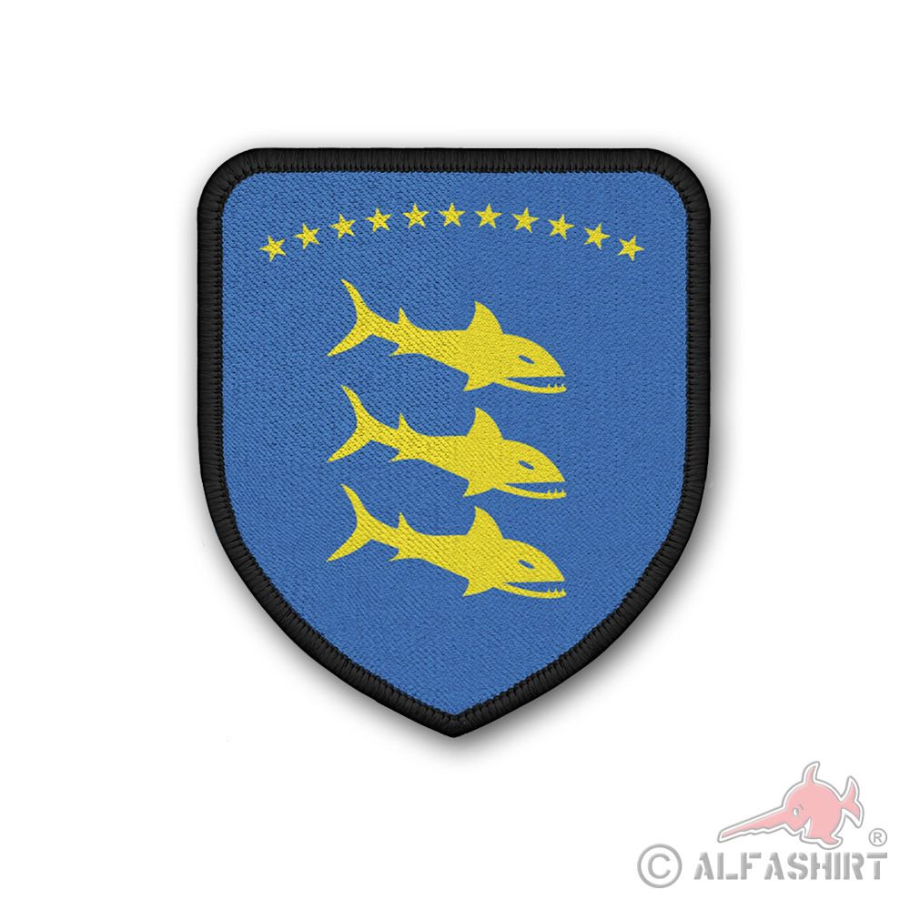 Patch coat of arms shape 7.5x6.5cm Destroyer 6 Z6 USS Charles Ausburne DD-570 #43795