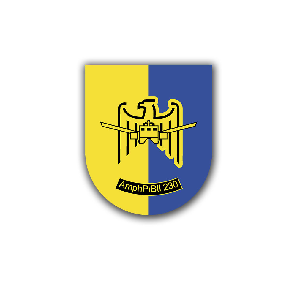 Sticker AmphPiBtl 230 Amphibious Pioneer Battalion 6x7cm A2084
