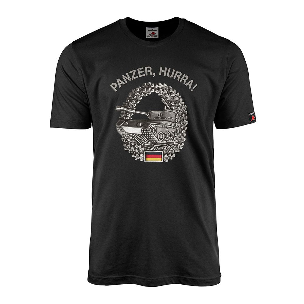 Panzer Hurra Abzeichen Barett Militär Deutscherpanzermann Soldat T Shirt #20634