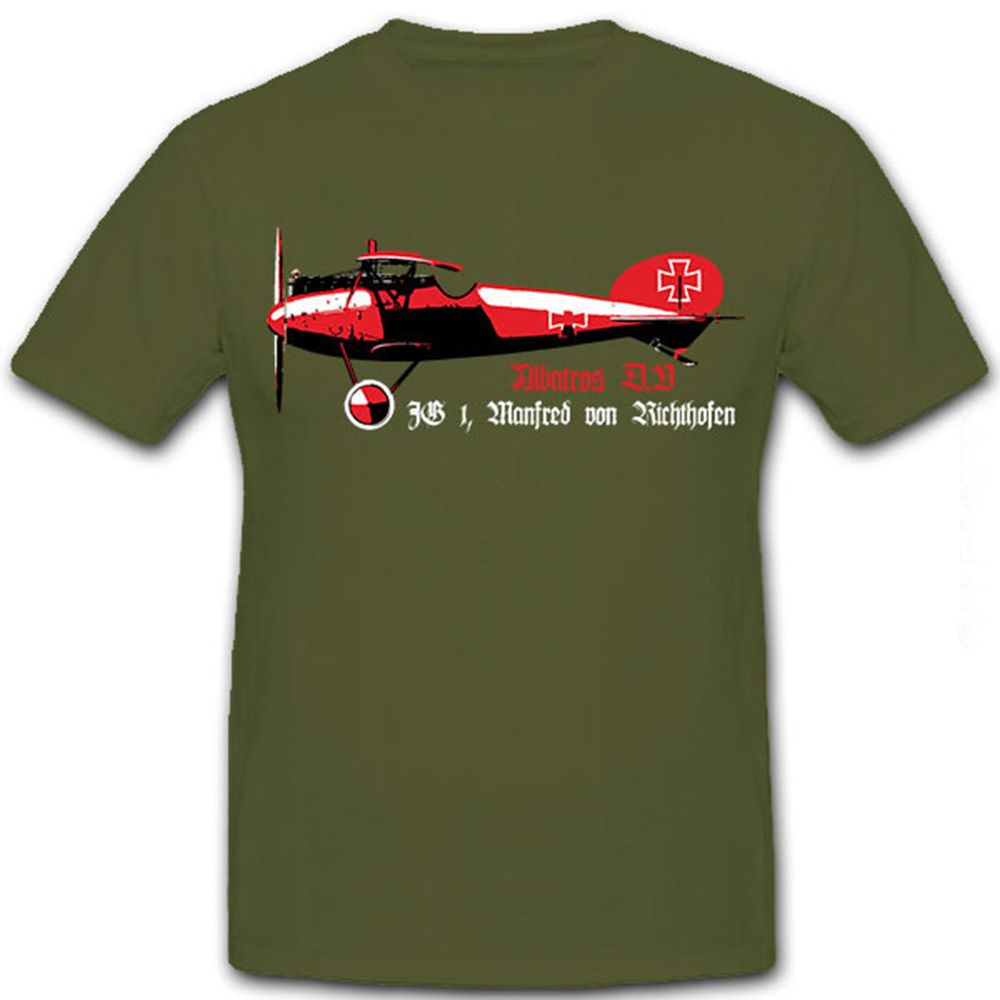 Albatros DV JG 1 Manfred von Richthofen der rote Baron - T Shirt #8694
