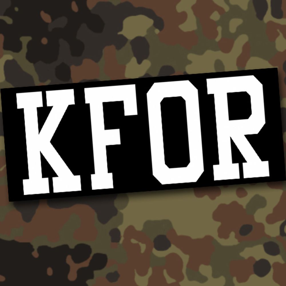 KFOR 2 Type 4 Kosvo Nato Bundeswehr Abroad Insert Sticker 15x5cm # A210