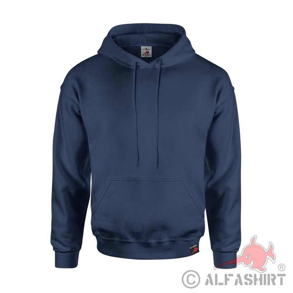 Hoodie Dark Blue Navy Marine Hooded Pullover Jumper Alfashirt Blank #44334