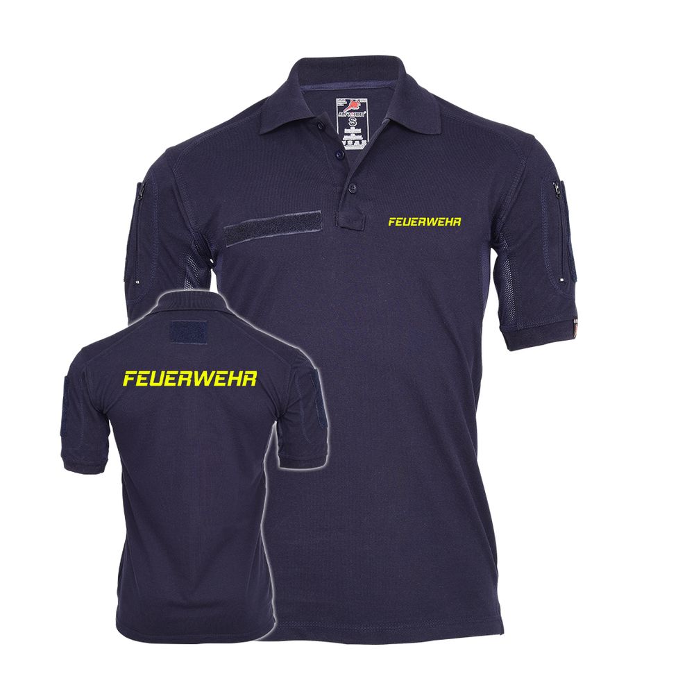 Tactical Polo Feuerwehr Neon Gelb GESTICKT Navy Rettung Fire #47299