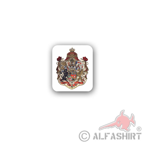 Sticker Mecklenburg Schwerin Duchy of Dukes Germany 6x7cm A3199