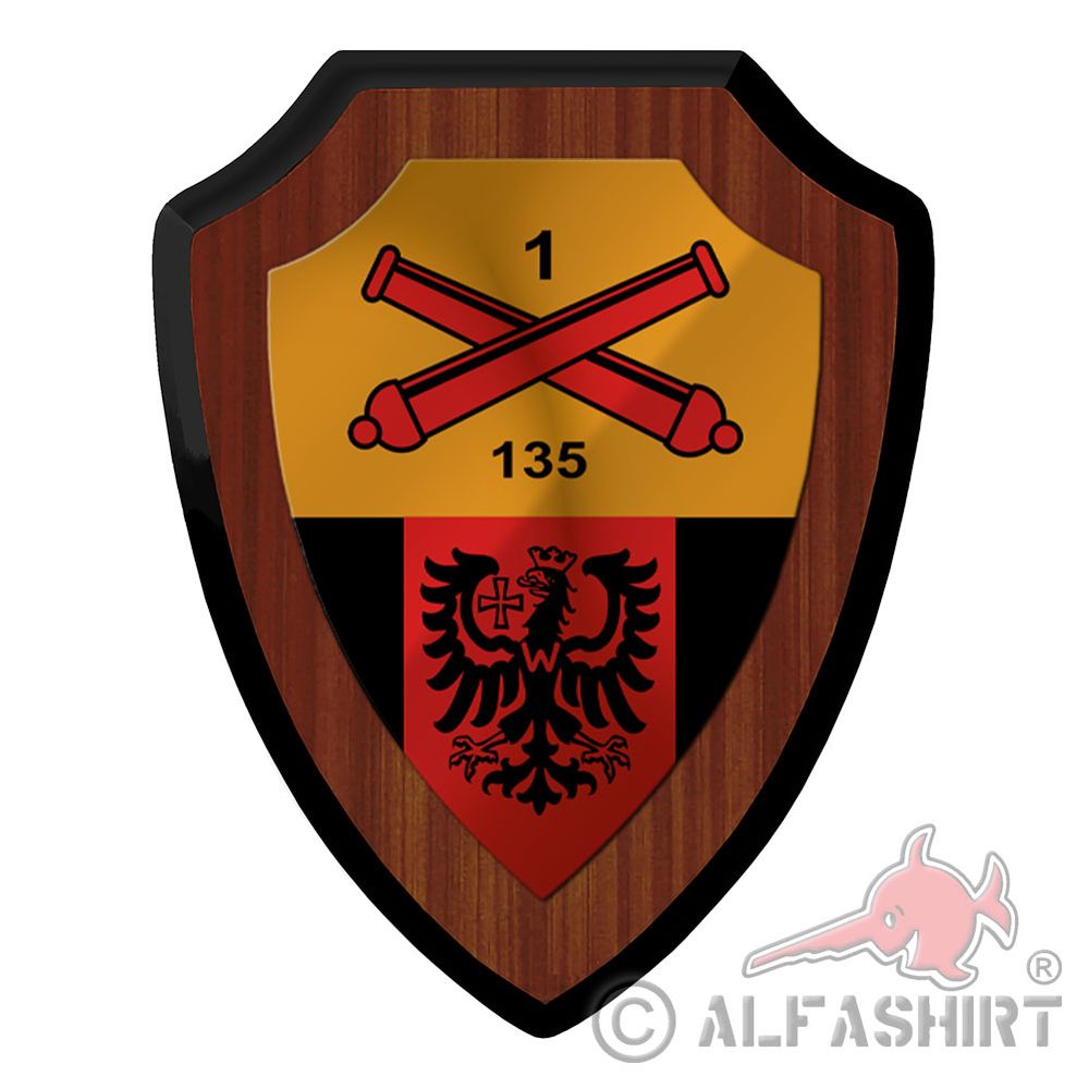 Wappenschild 1 Kompanie PzArtBtl Panzerartilleriebataillon 135 #44343 Wappenschild 1 Kompanie PzArtBtl Panzerartilleriebataillon 135 #44343