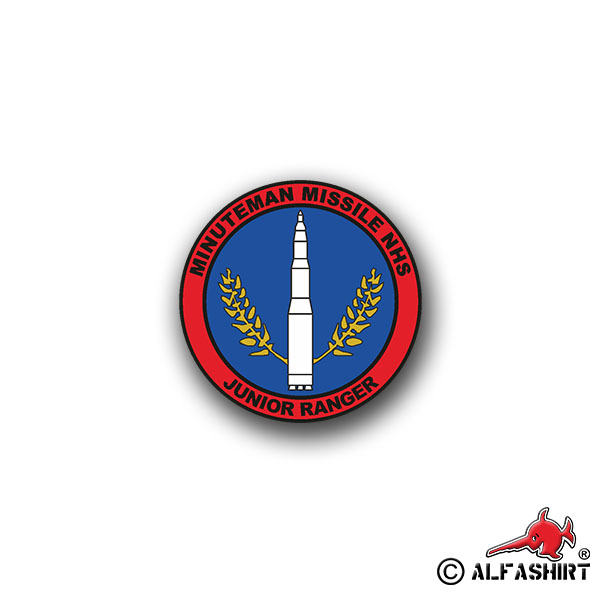 Sticker Minuteman Missile Junior Ranger Rocket Air Force 7x7cm A1069