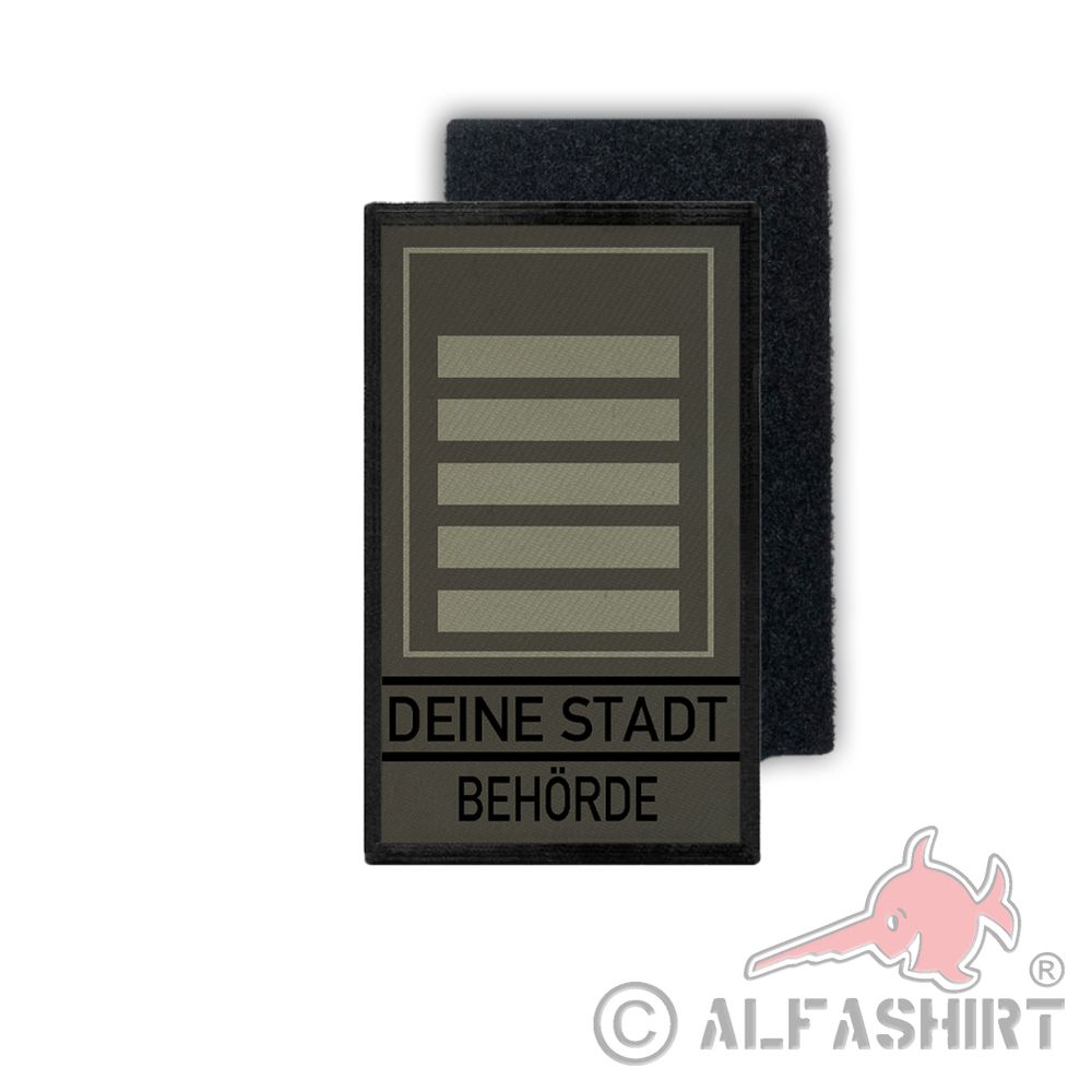 Rank Patch BKA Deine Stadt Personalisiert Dienst-Grad-Abzeichen 9,8x6cm#35573