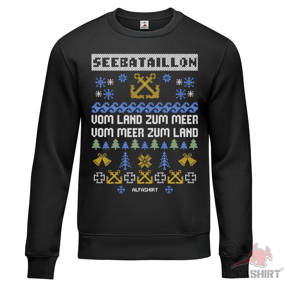 Sweater X-MAS Seebataillon Bundeswehr Marine Christmas Sweater #45570