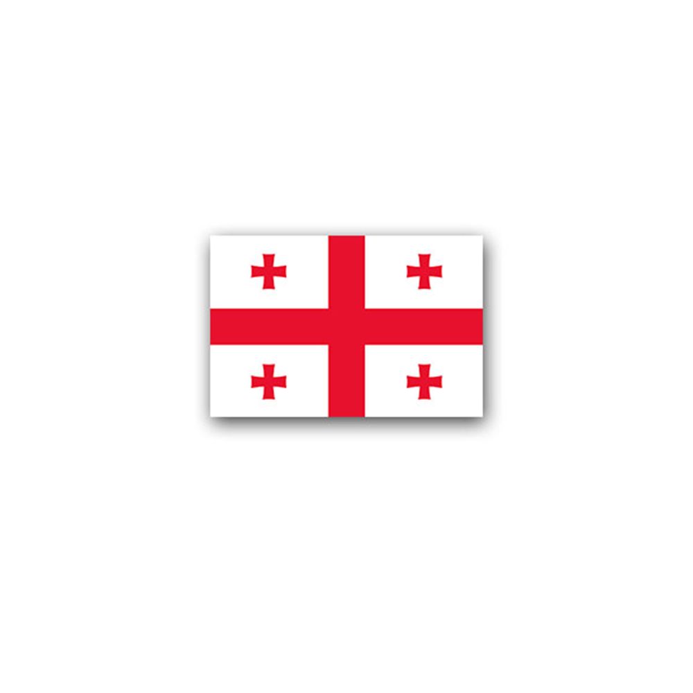 Aufkleber/Sticker Georgien Flagge Sakartwelo Gruisen Gusija Staat 11x7cm A2942