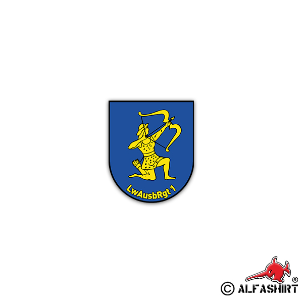 Sticker LwAusbRgt 1 Luftwaffenausbildungsregiment BW 6x7cm A2477