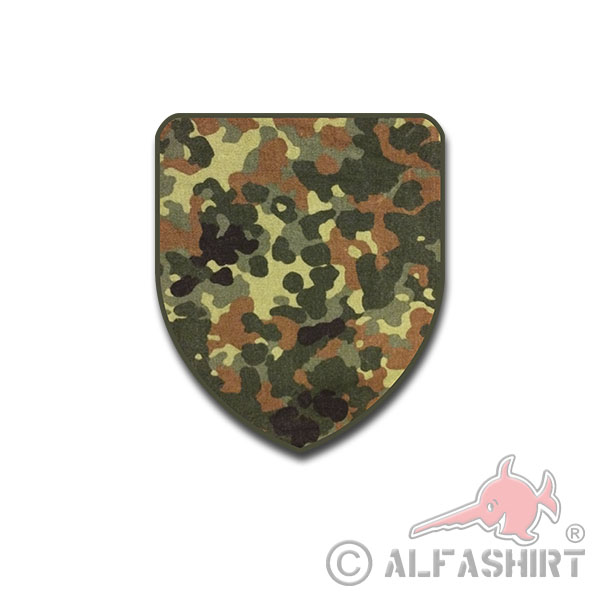 BW Flecktarn Bundeswehr Sticker Sticker Coat of Arms Fabric Uniform 10 x 8.5cm # A4544