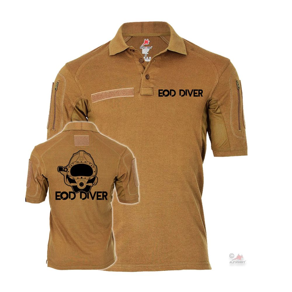 Tactical Polo Alfa Navy Explosive Ordnance Disposal EOD Diver Marine #31431