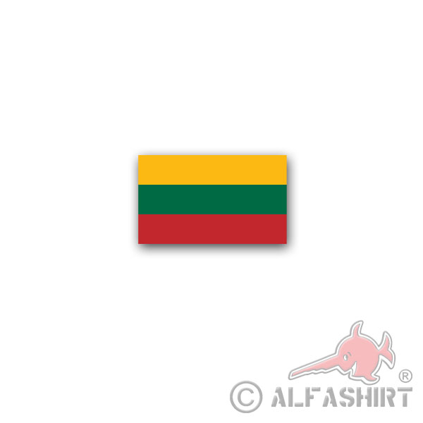 Aufkleber/Sticker Litauen Flagge Lietuva Lietuvos Republika Staat 12x7cm A3002