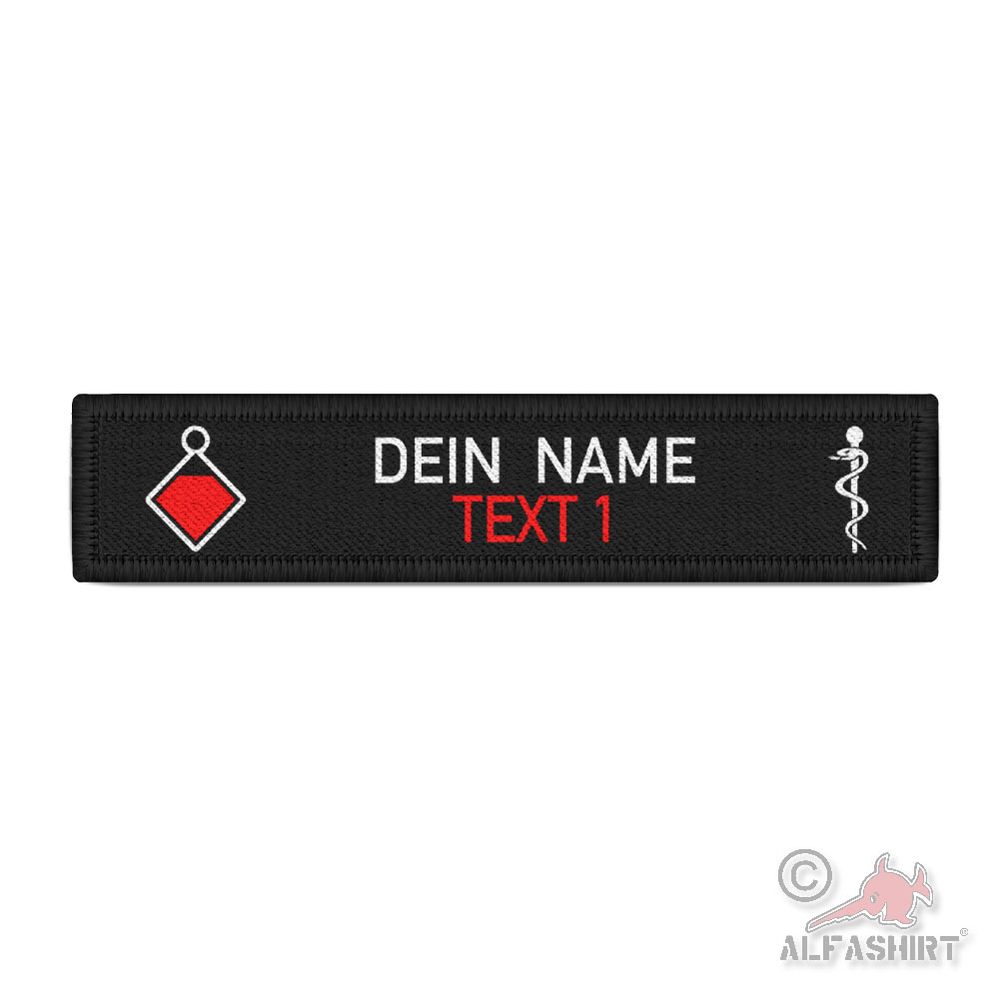 Namenspatch Truppführer taktisches Zeichen Feuerwehr Uniform Äskulap Stab #45983