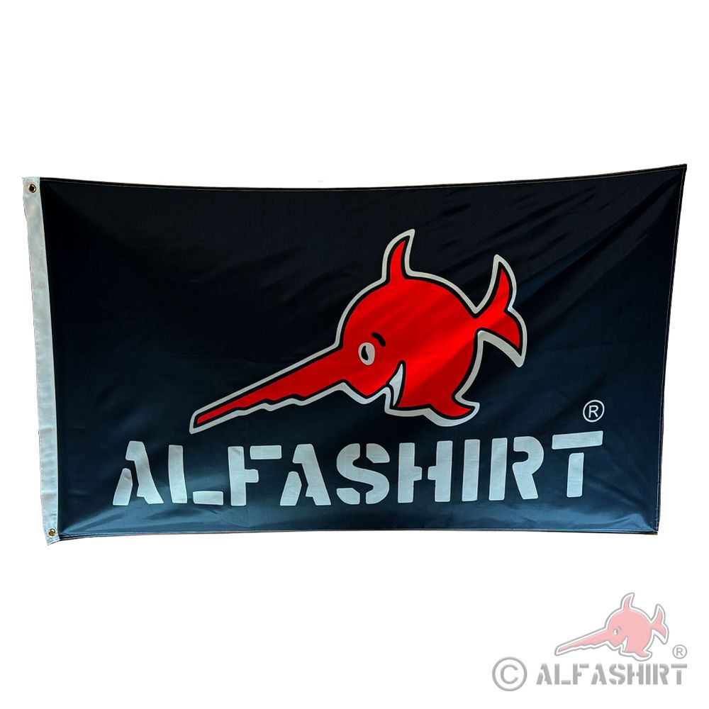 Flag Alfashirt High-quality merchandise flag UV-resistant 90x150cm#45578