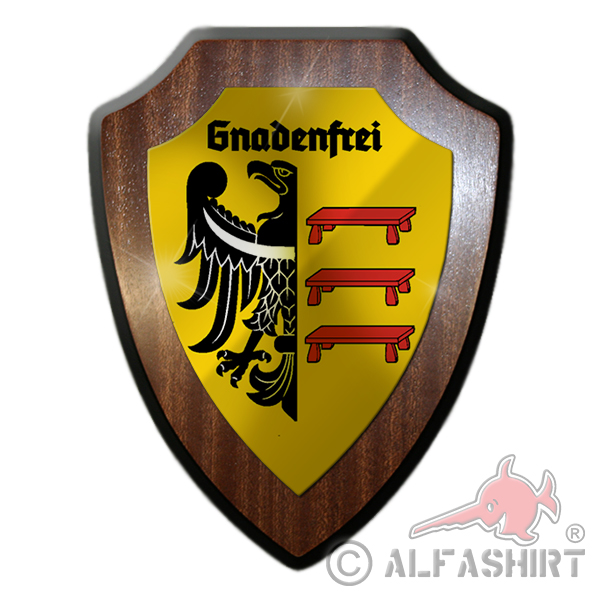 Wappenschild Gnadenfrei Polen Schlesien Niederschlesien Pilawa Górna #25717