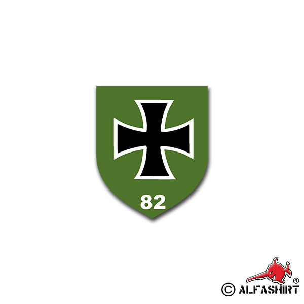 Aufkleber/Sticker PzGrenBtl 82 Panzer Grenadier Bataillon Lüneburg 7x6cm A1293