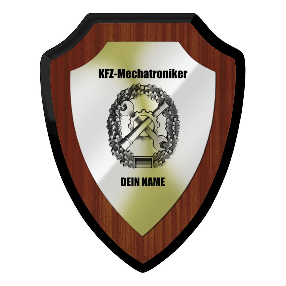 Wappenschild personalisierbar KFZ-Mechatroniker Instandsetzung Reparatur #43627