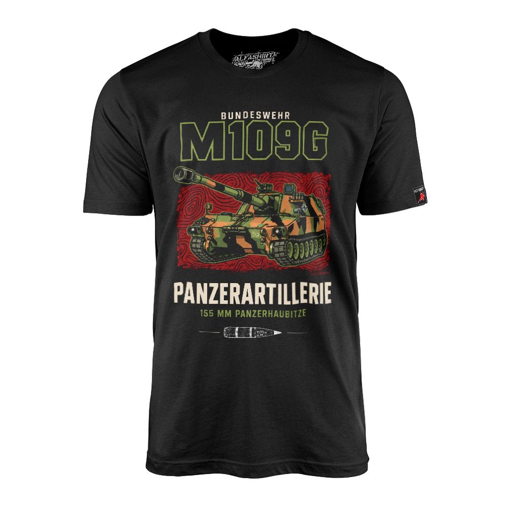 T-Shirt M109G Bundeswehr Panzerartillerie Bataillon Panzerhaubitze T Shirt #48026