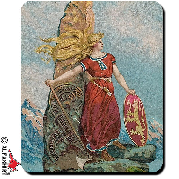 Winkinger Darstellung Viking woman Nordmann painting Andreas Bolch mouse pad # 16076