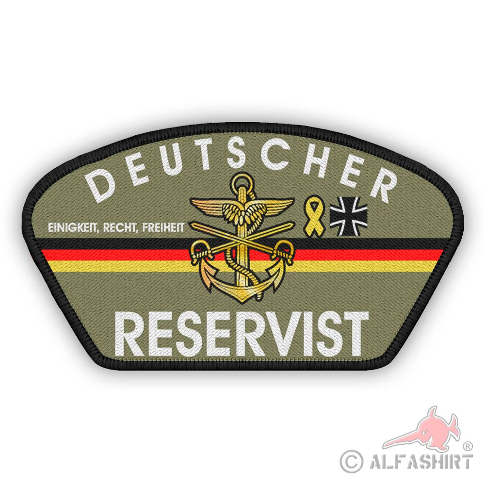 Veteran Patch Deutscher Reservist Bundeswehr Soldat Dienstzeit Aufnäher #45210