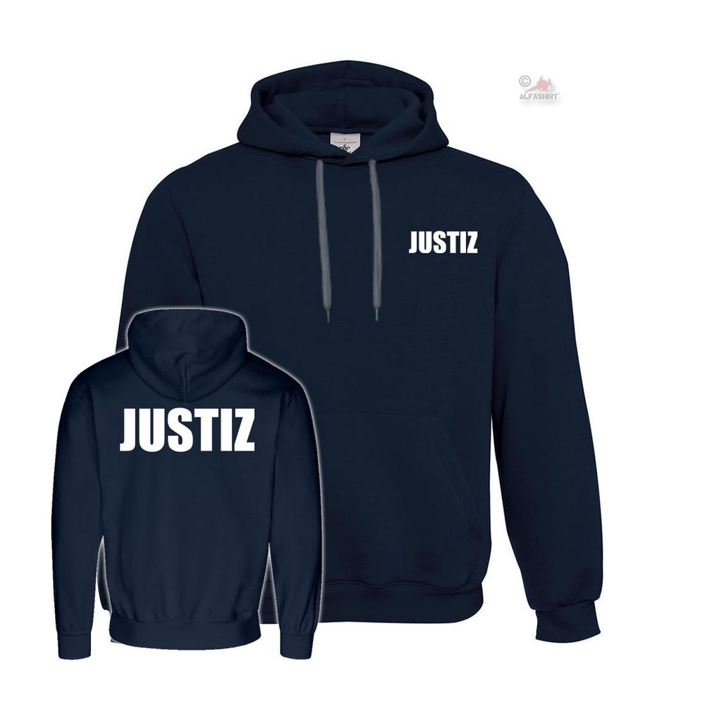 Hoodie Justice Police Security Uniforms Closer JVA Officials # 38502