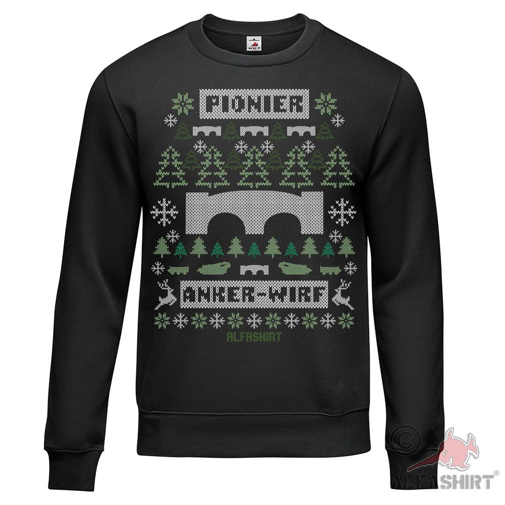 Sweater X-Mas BW Pioneer Bundeswehr Anchor Pioneer Troop Christmas Sweater #45552