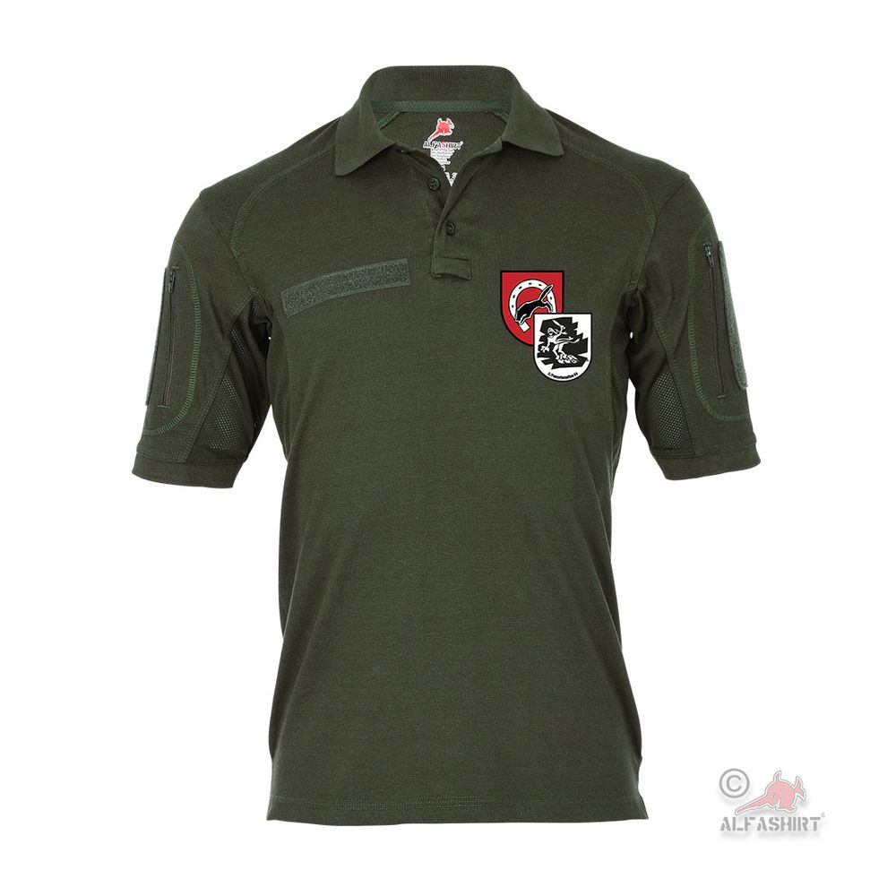 Tactical Polo 3 Panzerbataillon 64 Wolfhagen Ghost Company T-Shirt BW # 35502