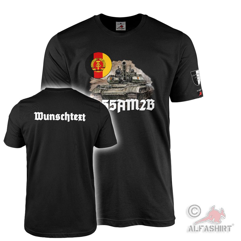 Lukas Wirp T-Shirt personalisierbar T-55AM2B NVA Volksarmee DDR Panzer #46131