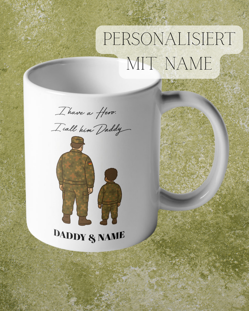 Father's Day Mug Have a Hero Soldier Bundeswehr Veteran Gift Idea #46455