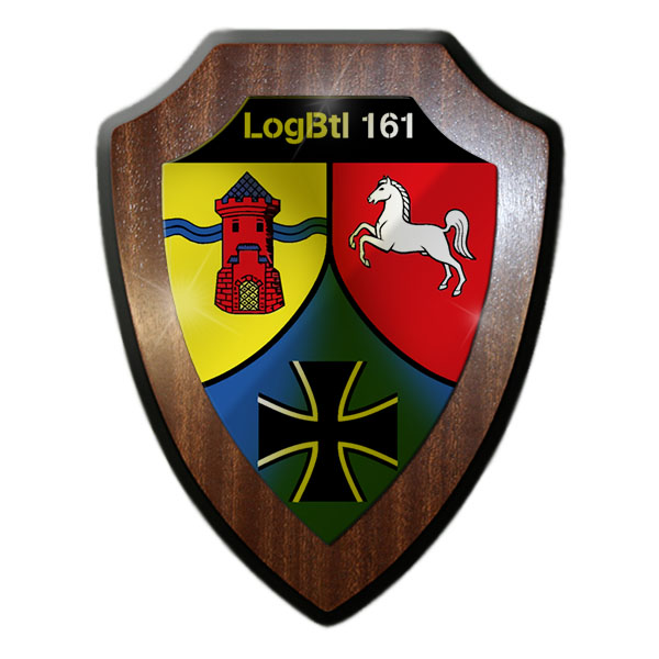 Wappenschild LogBtl 161 Logistikbataillon Bundeswehr Wappen Abzeichen #24380