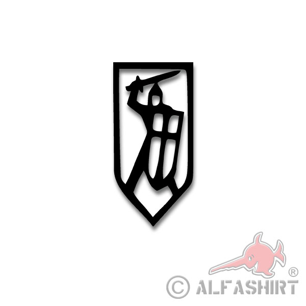 21th Infantry Division InfDiv Badge Decal Sticker 10x5cm # A4335