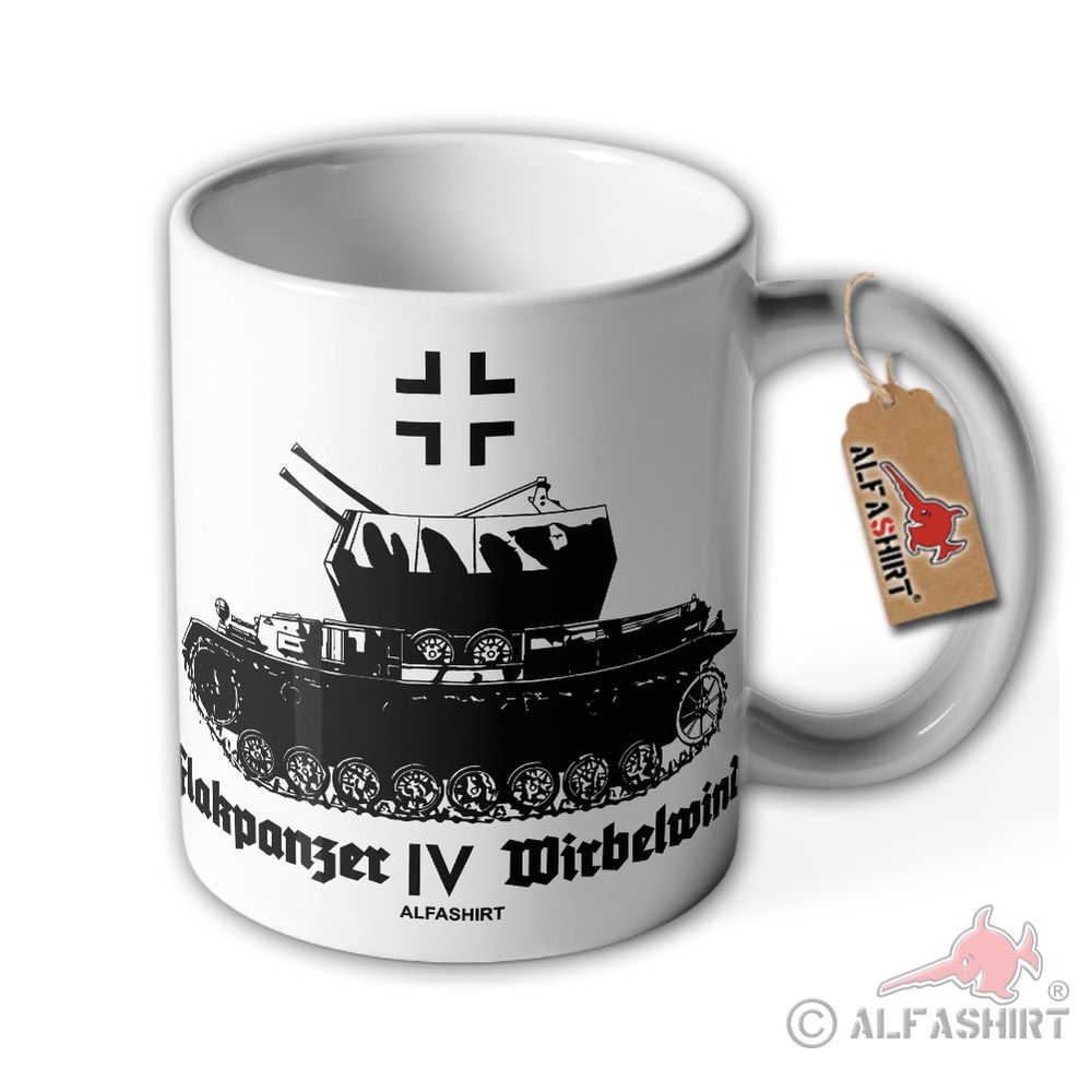 Tasse Flakpanzer IV Wirbelwind Panzer 4 2cm Vierlings Flak  Becher#40000