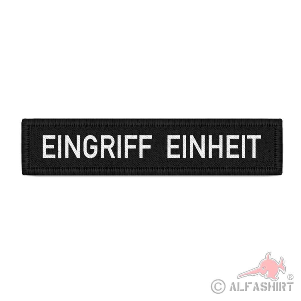 Patch EINGRIFF  EINHEIT Sicherheitsdienst Ordner Aufnäher Polizei #38792