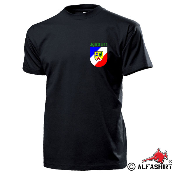 JgBtl 511 Jägerbataillon Jäger Btl Briesen-Kaserne Coat of Arms T-Shirt # 15435