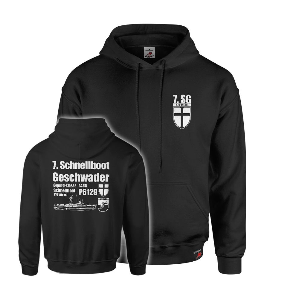 Hoodie 7. SG Schnellbootgeschwader Gepard-Klasse S79 Wiesel #47595