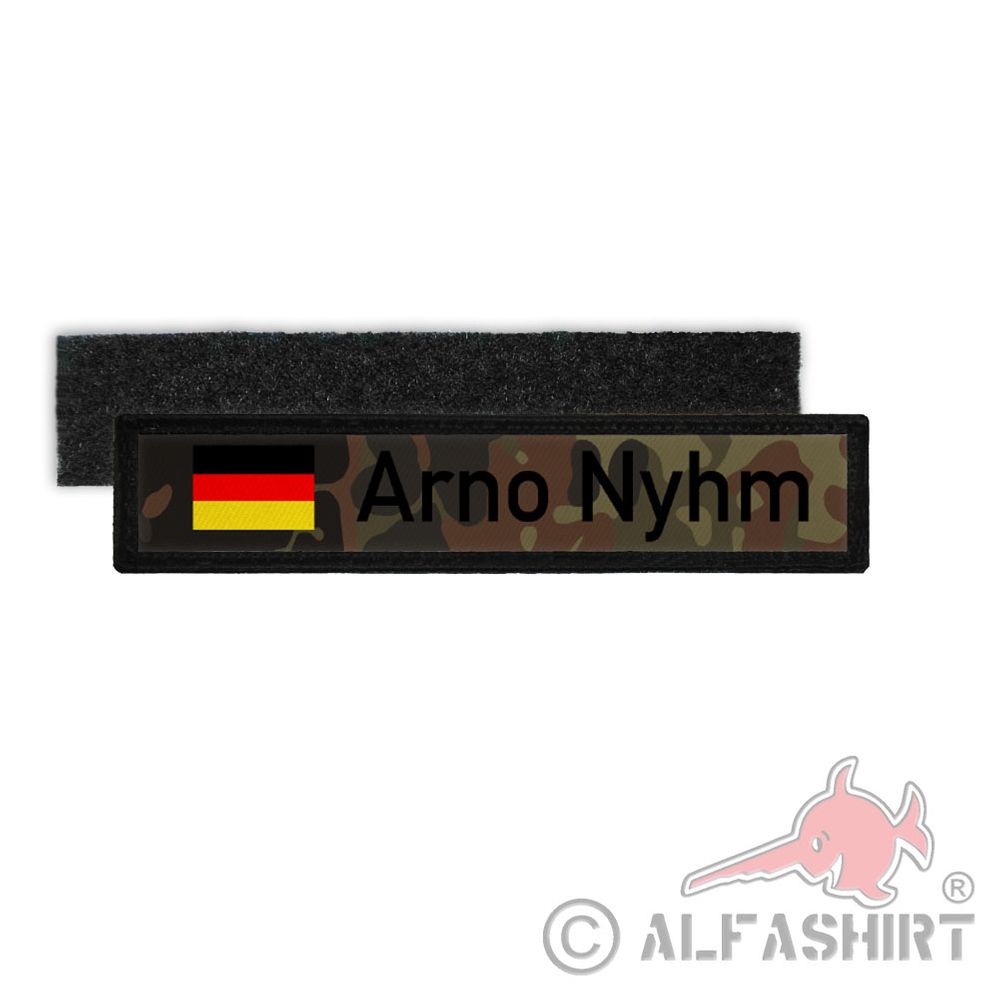 Arno Nyhm anonym inkognito namenlos unbekannt stranger Namensschild Patch #26893
