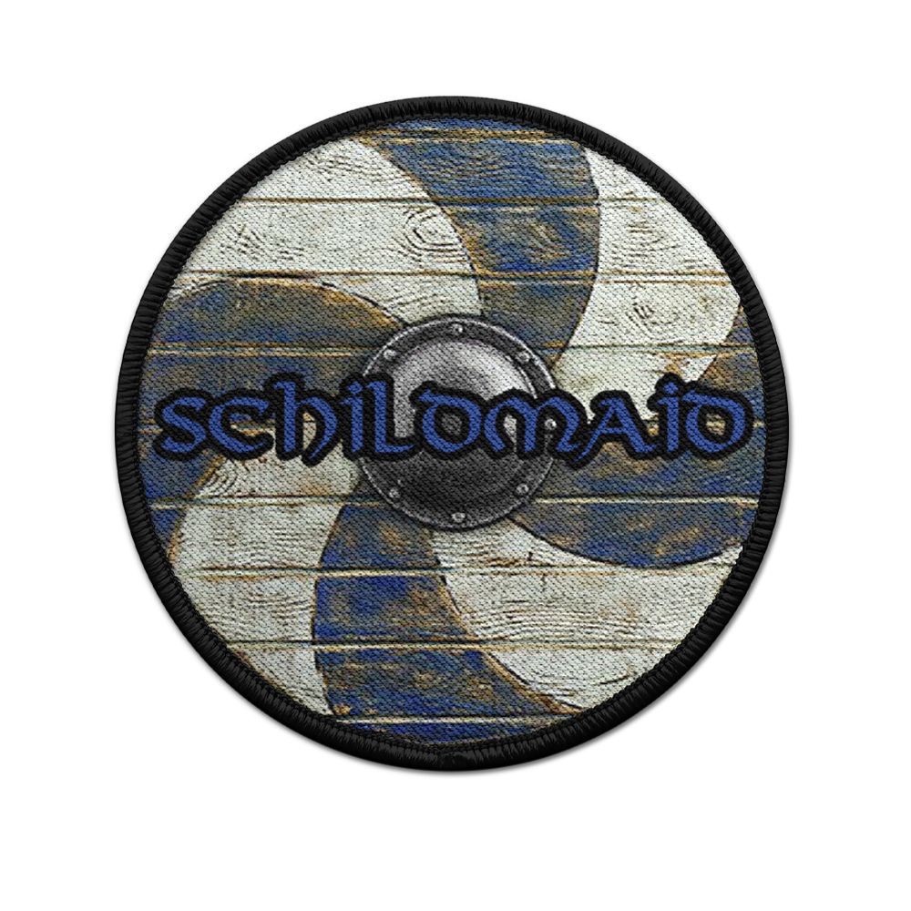 Schildmaid Patch Rund Schild Kriegerin Soldatin Vikings Wikinger Germanen #36349