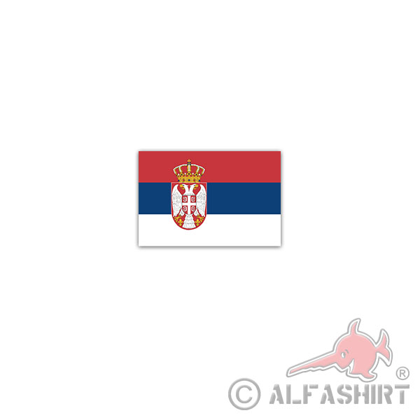 Aufkleber/Sticker Republik Serbien Republika Srbija Serbisch Fahne 11x7cm A3023