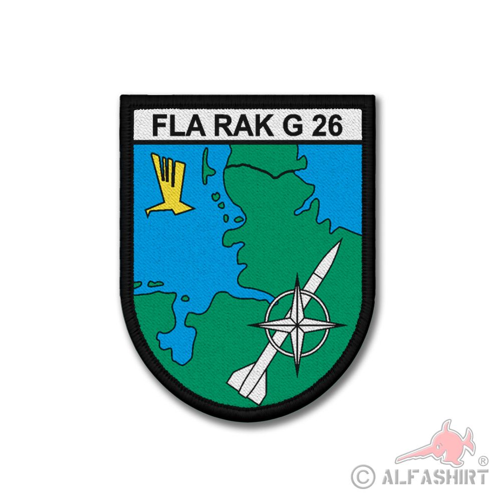 Patch Fla Rak G 26 Flugabwehrraketengruppe Bundeswehr Husum Aufnäher #39877