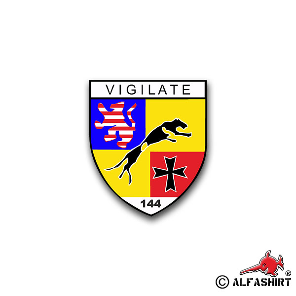 Aufkleber/Sticker PzBtl 144 Panzer Bataillon Stadtallendorf Leo BW 7x6cm A1294