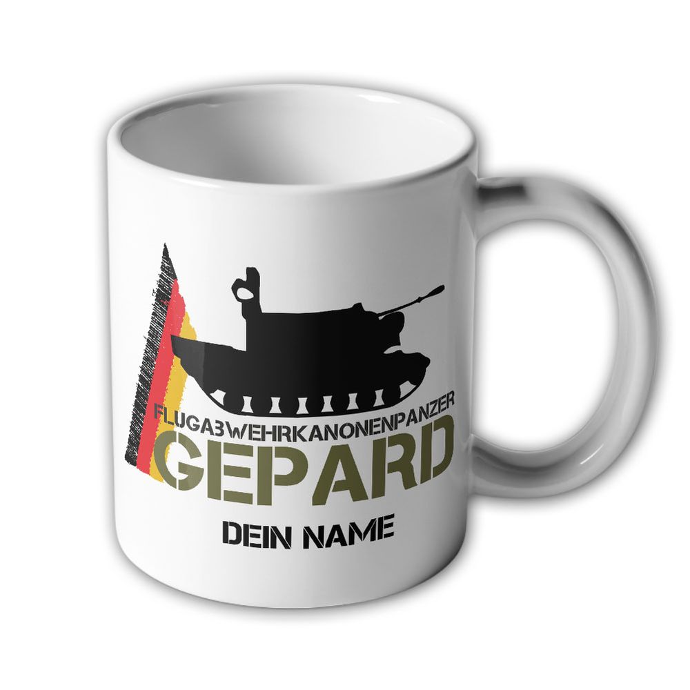 Cup anti-aircraft gun tank FlakPz Gepard FlaK tank air defense army #46542