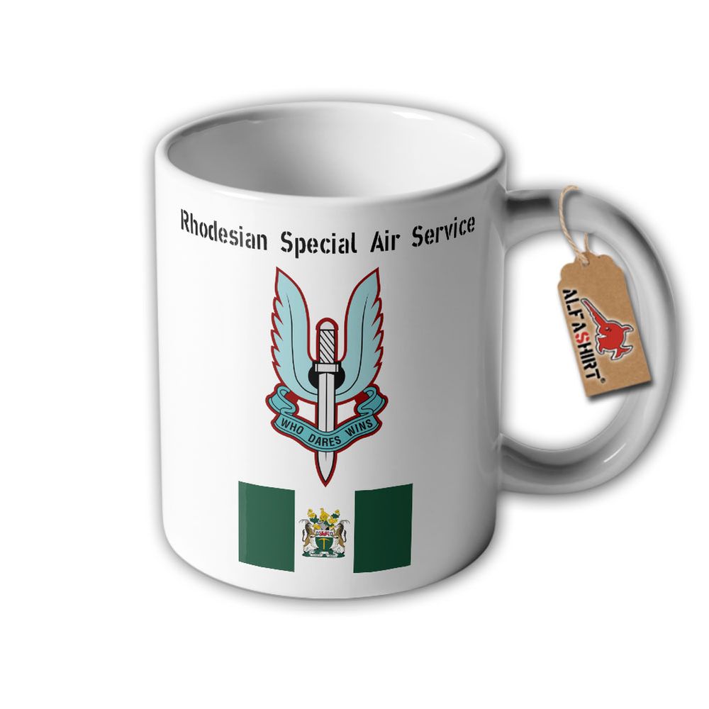 Rhodesian Special Air Service SAS Special Forces Crest Badge Mug # 32385