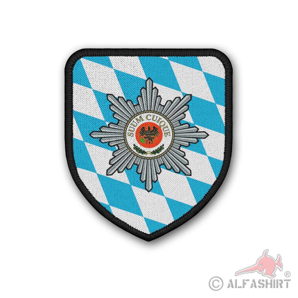 Patch 7,5x6,5cm Bayern BY Raute Feldjäger Suum Cuique Militärpolizei MP BW#44436