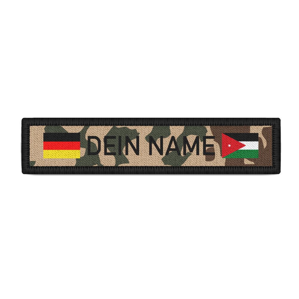 Namenspatch personalisiert Tarn Tropen Deutschland Jordanien al-Mamlaka #42772