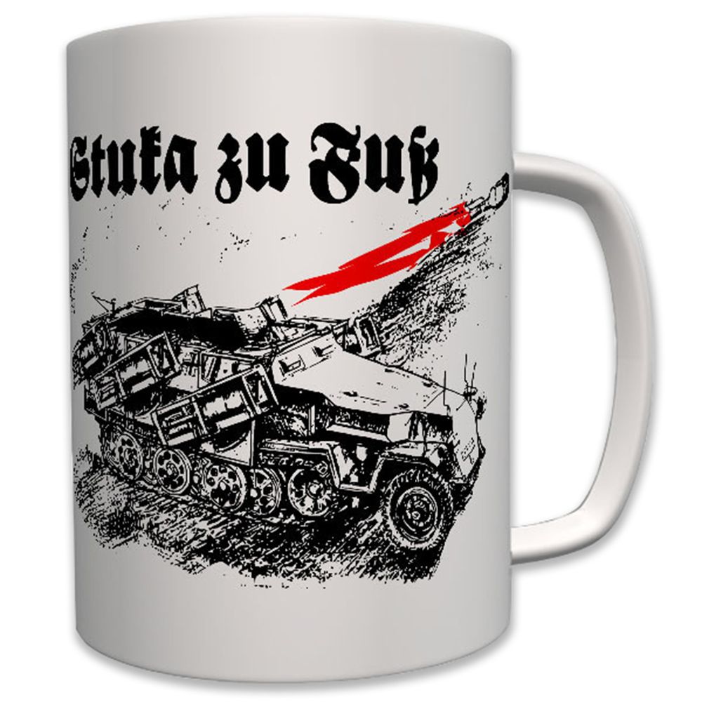 Stuka walking armored personnel carrier SdKfz 251 launcher fog rocket - cup # 7528